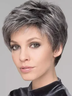 Grey Short Hair With Side Bangs Synthetic Wig For Women 2026