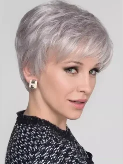 Grey Short Hair With Side Bangs Synthetic Wig For Women 2026