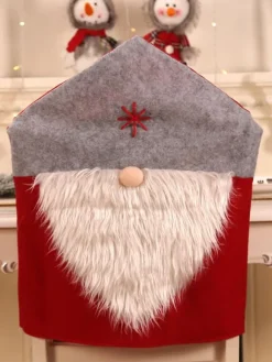 Grey Christmas Hats Polyester Fiber Red Christmas Holidays Costumes
