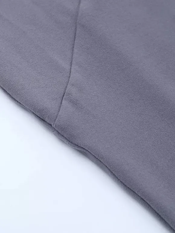 Grey Cowl Neck Women Maxi Dress - Elegant Backless Slim Bodycon - Minimalist Evening Gala 2026