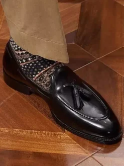 Groom Loafers Mens Tassel Loafer Square Toe Slip On Leather Penny Shoes low heels Prom Wedding Shoes