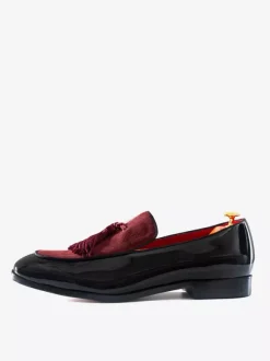 Groom Loafers Mens Tassel Loafer penny Shoes Polyester Round Toe Prom Homecoming Wedding Shoes