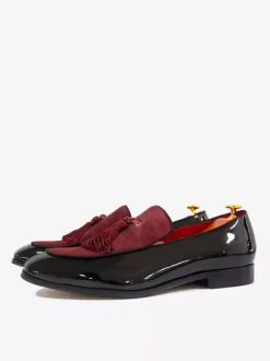 Groom Loafers Mens Tassel Loafer penny Shoes Polyester Round Toe Prom Homecoming Wedding Shoes
