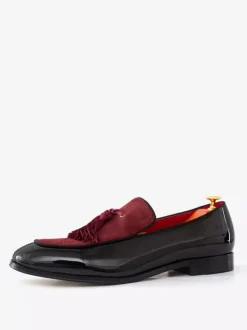 Groom Loafers Mens Tassel Loafer penny Shoes Polyester Round Toe Prom Homecoming Wedding Shoes