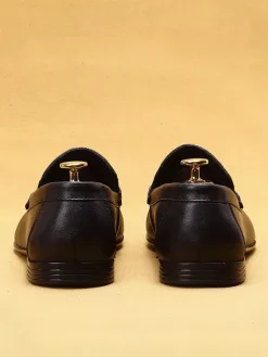 Groom Loafers Mens Horsebit Loafers Genuine Leather Moccasins Soft-Soled Slip-On Casual Shoes
