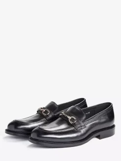 Groom Loafers Mens Horsebit Loafers Genuine Leather Slip-On Dress Shoes For Business