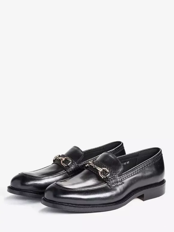 Groom Loafers Mens Horsebit Loafers Genuine Leather Slip-On Dress Shoes For Business
