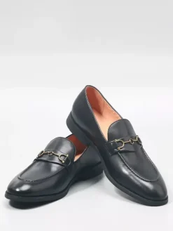 Groom Loafers Mens Horsebit Loafers Genuine Leather Slip-On Dress Shoes Business Formal Shoes