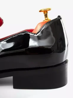 Groom Loafers Men's Slip On Loafer penny Shoes Black Round Toe PU Leather Shoes
