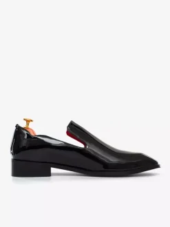 Groom Loafers Men's Slip On Loafer penny Shoes Black Round Toe PU Leather Shoes
