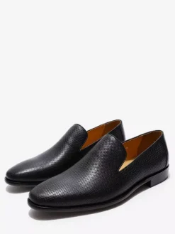 Groom Loafers Mens Slip On Loafers Woven Leather Business Shoes Formal Office Shoes For Men