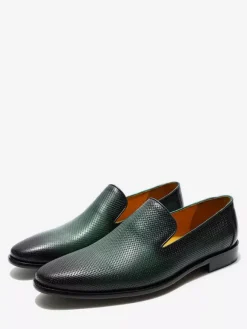 Groom Loafers Mens Slip On Loafers Woven Leather Business Shoes Formal Office Shoes For Men