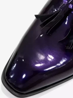 Groom Loafers Men's Tassel Loafers penny Shoes Slip-On Patent Leather Square Toe Prom Party Wedding Shoes