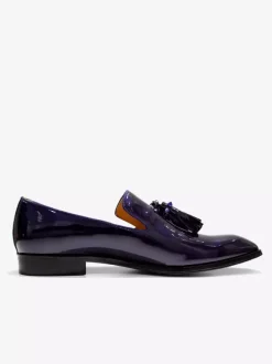 Groom Loafers Men's Tassel Loafers penny Shoes Slip-On Patent Leather Square Toe Prom Party Wedding Shoes
