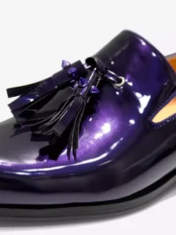 Groom Loafers Men's Tassel Loafers penny Shoes Slip-On Patent Leather Square Toe Prom Party Wedding Shoes