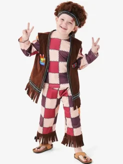 Halloween Costumes For Kids Deep Brown Halloween Polyester Set Kid's Top Pants