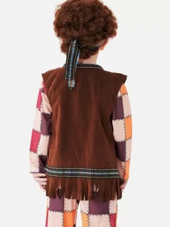 Halloween Costumes For Kids Deep Brown Halloween Polyester Set Kid's Top Pants