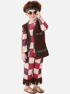 Halloween Costumes For Kids Deep Brown Halloween Polyester Set Kid's Top Pants