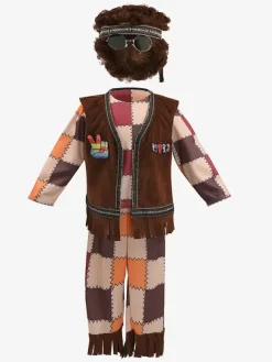 Halloween Costumes For Kids Deep Brown Halloween Polyester Set Kid's Top Pants