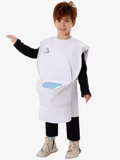 Halloween Costumes For Kids White Halloween Polyester Top Kid's Waistcoat