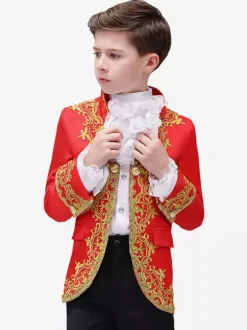 Halloween Costumes For Kids Palace Drama Performance Costume Inlaid Prince Charming Performance Dress
