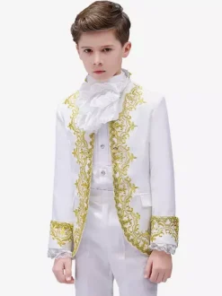 Halloween Costumes For Kids Palace Drama Performance Costume Inlaid Prince Charming Performance Dress