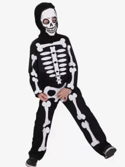 Halloween Costumes For Kids Black Halloween Polyester Set Kid's Jumpsuit Gloves