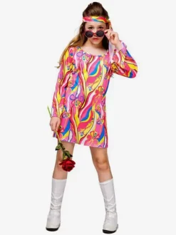 Halloween Costumes For Kids Red Halloween Set Kid's Polyester Fiber Polyester Dress Headwear