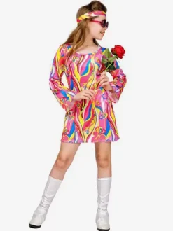 Halloween Costumes For Kids Red Halloween Set Kid's Polyester Fiber Polyester Dress Headwear