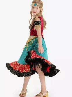 Halloween Costumes For Kids Gypsies Cosplay Dress
