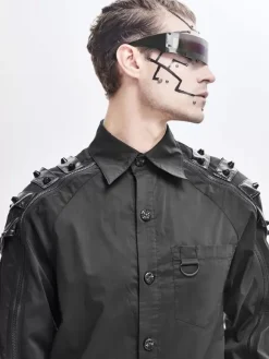 Halloween Cyberpunk Dark Raglan Sleeve Long Sleeve Men's Trendy Shirts