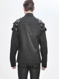 Halloween Cyberpunk Dark Raglan Sleeve Long Sleeve Men's Trendy Shirts
