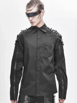 Halloween Cyberpunk Dark Raglan Sleeve Long Sleeve Men's Trendy Shirts