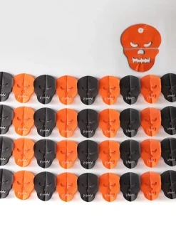 Halloween Decorations Yellow Paper Bat Spider Paper Garland