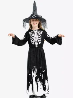 Halloween Dress Costume Glow-in-the-Dark Witch For Kids