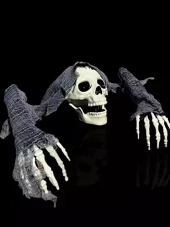 Halloween Floor Crawler Skeleton Decoration Haunted House Prop For Courtyard Decoration