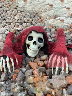 Halloween Floor Crawler Skeleton Decoration Haunted House Prop For Courtyard Decoration