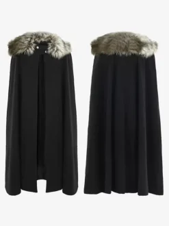 Halloween Halloween Costumes Blue Adult's Elegant Cloak Polyester Halloween Holidays Costumes