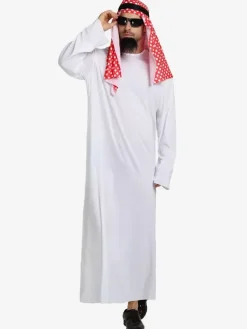 Halloween Halloween Costumes White Adult's Burlesque Clothes Headwear Polyester Mardi Gras Set Holidays Costumes
