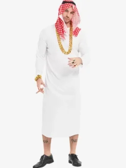 Halloween Halloween Costumes White Adult's Burlesque Clothes Headwear Polyester Mardi Gras Set Holidays Costumes