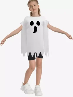 Halloween Phantom Costume Ghost Jumpsuit With 3D Holographic Print Cosplay Outfit For Stage