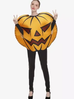 Halloween Pumpkin Character Costume Stage Performance Outfit For Adults