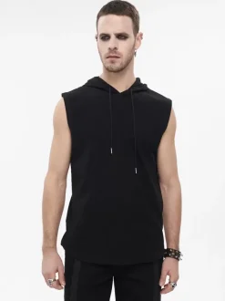 Halloween Rock Punk Men's Vest Sleeveless Loose Steampunk Waistcoat Costumes Top