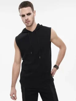 Halloween Rock Punk Men's Vest Sleeveless Loose Steampunk Waistcoat Costumes Top