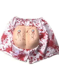 Halloween Scary Costume For Adult Red Eye Ball Decorations Polyester Fiber Shorts Holiday Costume