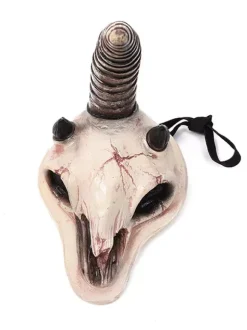 Halloween Scary Decorations For Adult Light Gray Polyester Fiber Devil Headwear Holiday Decorations