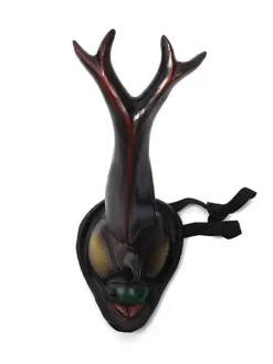 Halloween Scary Decorations For Adult Light Gray Polyester Fiber Devil Headwear Holiday Decorations