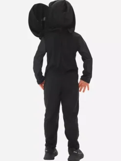 Halloween Skeleton Costume For Kids Twin-Head Mask And Jumpsuit Stage Performance Outfit