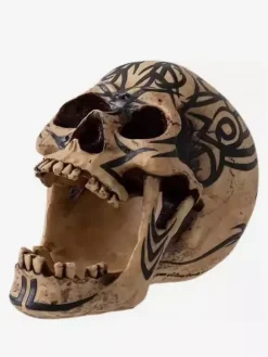 Halloween Skull Sculpture Medieval Dark Cranium Decor