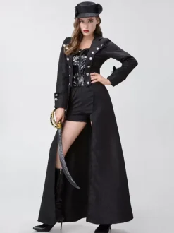 Halloween Steampunk Costumes Merchandise Holidays Costumes Retro Black Outer